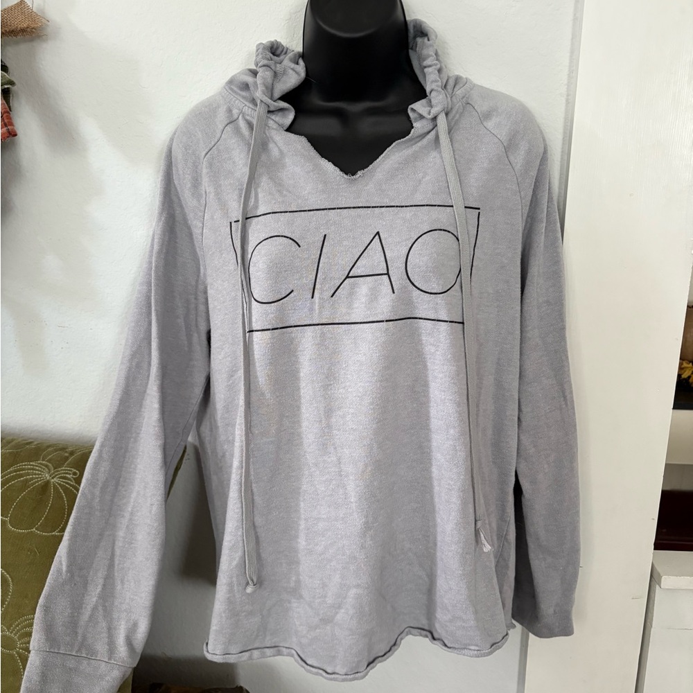 Casual Gray 'CIAO' Hoodie